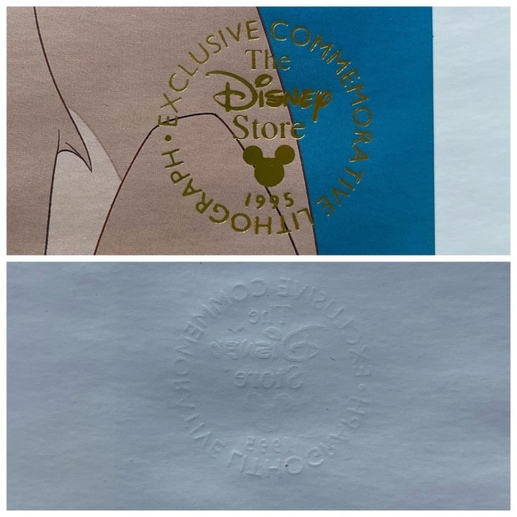 Walt Disney Lion King Exclusive Commemorative Lithograph 1995 Mufasa & Rafiki - Picture 7 of 8